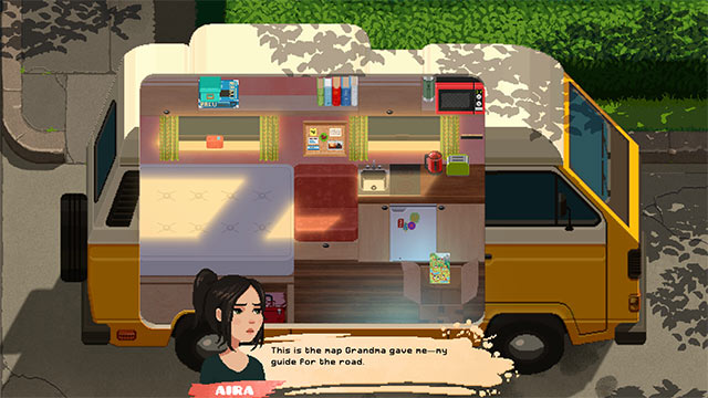 AIRA & Van’s Last Journey là game phiêu lưu giải đố kết hợp mô phỏng cuộc sống trên ngôi nhà di động