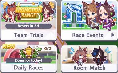 Các chế độ khác ngoài chế độ Career