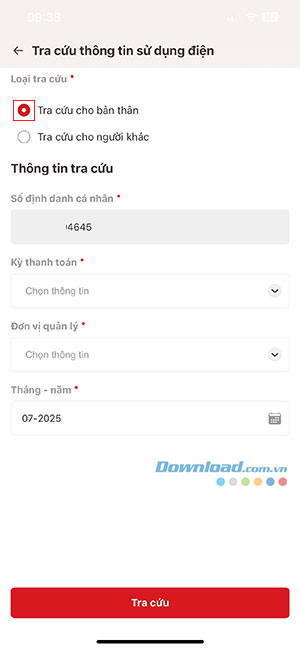 cach tra cuu tien dien tren VNeID 3*531017