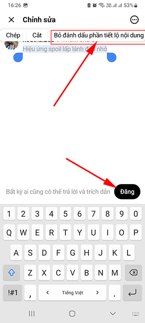 Cách sử dụng tính năng Spoiler trên Threads