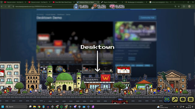 Không chỉ là trò chơi, Desktown còn đóng vai trò là ứng dụng hiệu suất để quản lý công việc