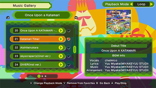 Khám phá thư viện nhạc hấp dẫn độc quyền cho Once Upon A KATAMARI