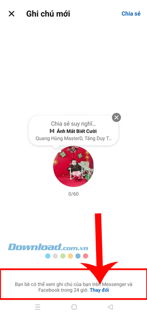 Chạm vào mục Thay đổi thời gian hiển thị
