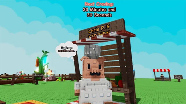 Cho NPC Chris P ăn các món ăn mà cậu ấy thèm để nhận hạt giống Taco Fern