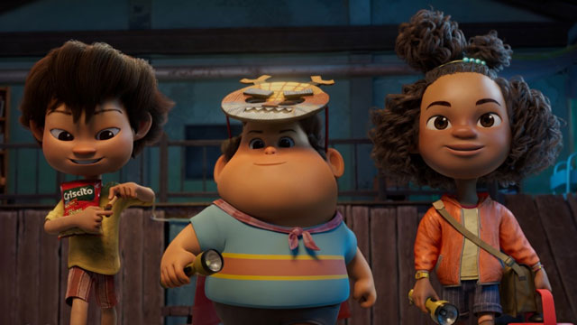 Các nhân vật chính trong phim Jumbo và người bạn diệu kỳ