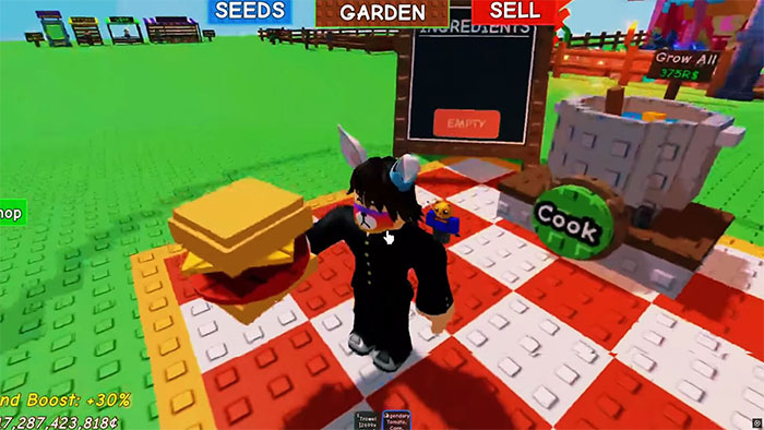 Prismatic Burger trong Grow A Garden