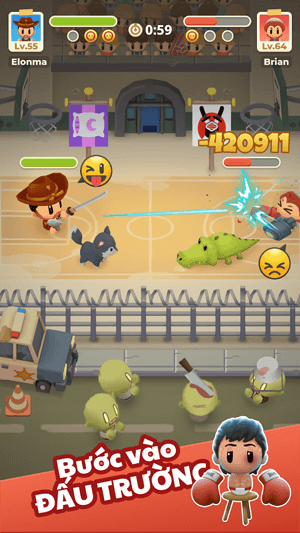Bước vào đấu trường