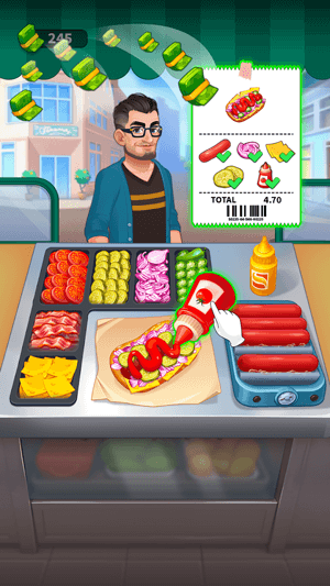 Lối chơi quản lý thời gian và nấu ăn