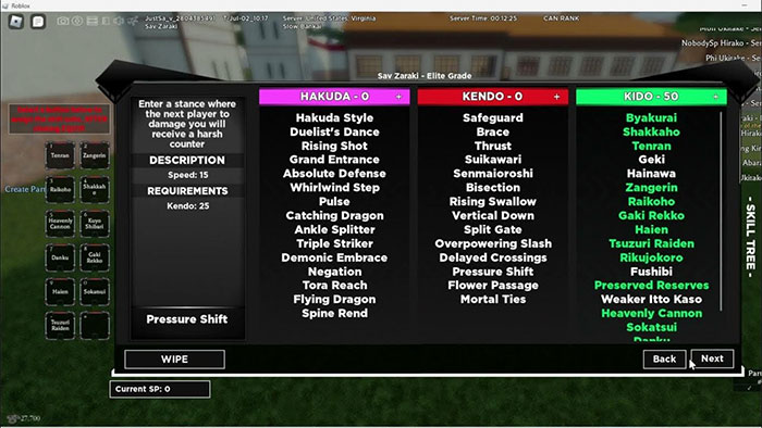 Skill Tree đóng vai trò quan trọng trong Type Soul