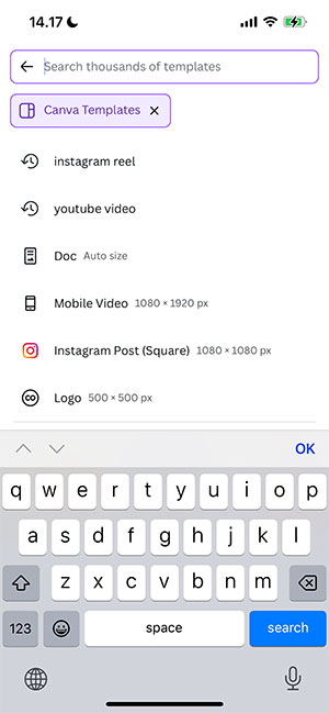 chinh sua video Canva Mobile 1*532308