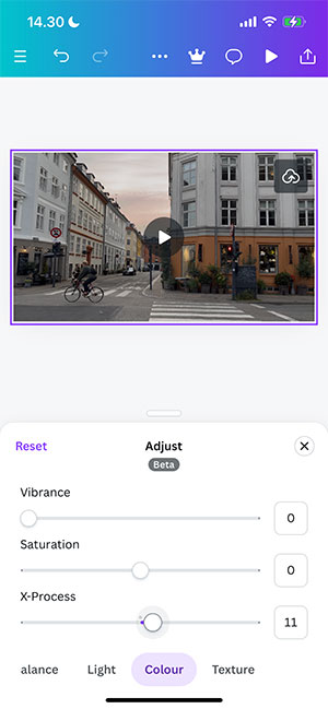 chinh sua video Canva Mobile 7*532303