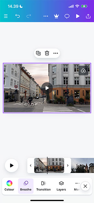 chinh sua video Canva Mobile 9*532309
