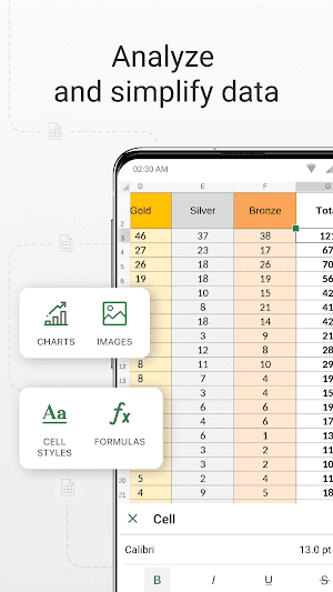 Trình chỉnh sửa bảng tính toàn diện
