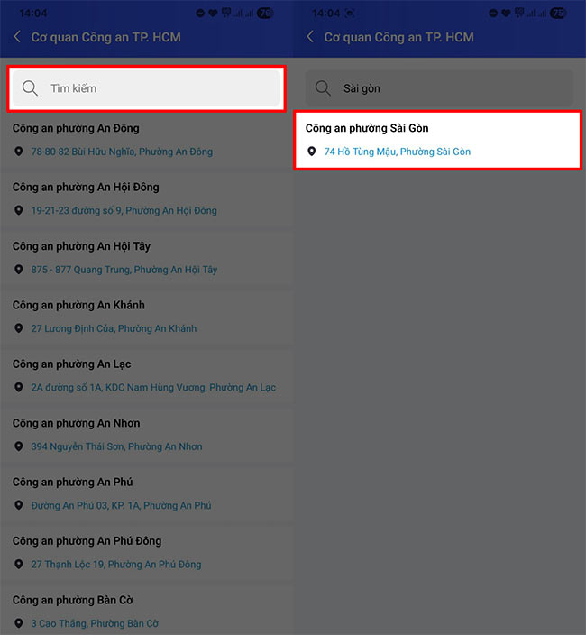 Nhập tên phường hoặc xã mới