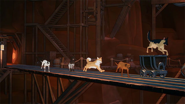 Woofy Run là game đua chó online vượt chướng ngại vật và cạm bẫy 