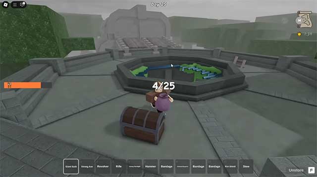 Tìm băng gạc trong rương