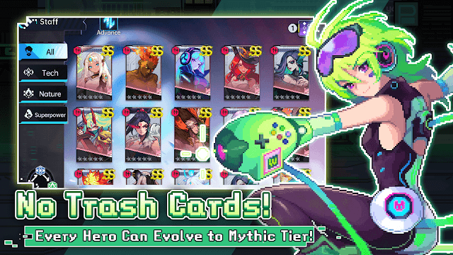 Mọi anh hùng đều có thể tiến hoa lên cấp Huyền thoại