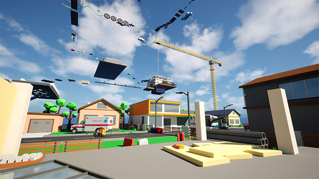 Đua xe đạp đôi qua các môi trường khác nhau với chướng ngại vật, thử thách mới lạ