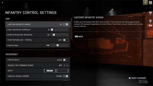 Cài đặt độ nhạy để ngắm bắn chuẩn hơn