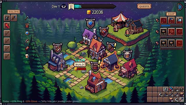Crafter's Hollow là game mô phỏng chế tạo ấm cúng