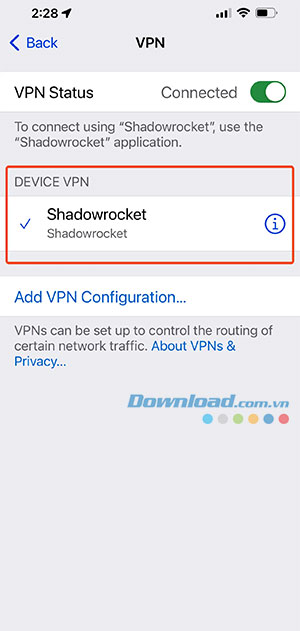 cach dung Shadowrocket 8*534163