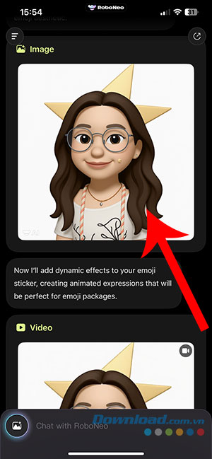 cach tao memoji tu anh bang RoboNeo AI 6*534320