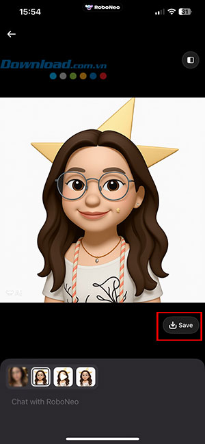 cach tao memoji tu anh bang RoboNeo AI 7*534318