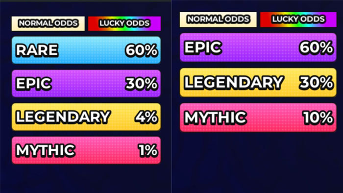 Tỷ lệ nhận Perk hiếm khi dùng Normal Spin và Lucky Spin trong Hunty Zombie