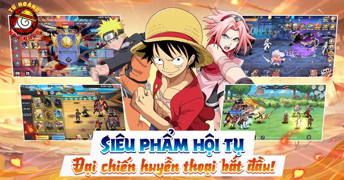 Game nhập vai chiến thuật, chủ để đa vũ trụ One Piece và Naruto - Tứ Hoàng Hỏa Quốc