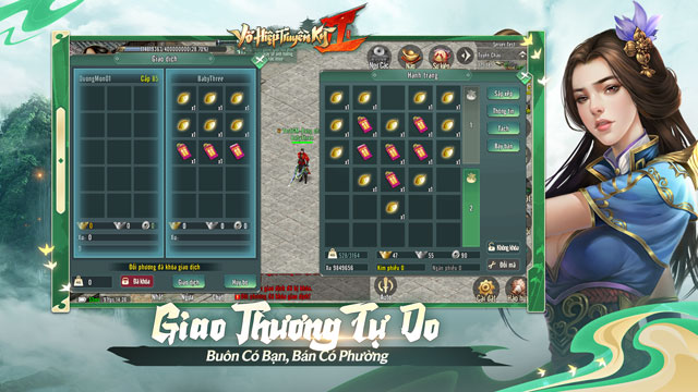 Người chơi có thể tự do giao dịch các vật phẩm mà không bị giới hạn hay khóa đồ