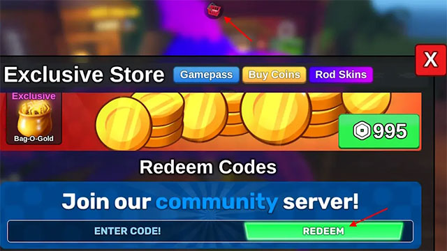 Hướng dẫn nhập code game Fish It (Roblox)