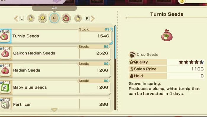 story of seasons grand bazaar seed 2*535002