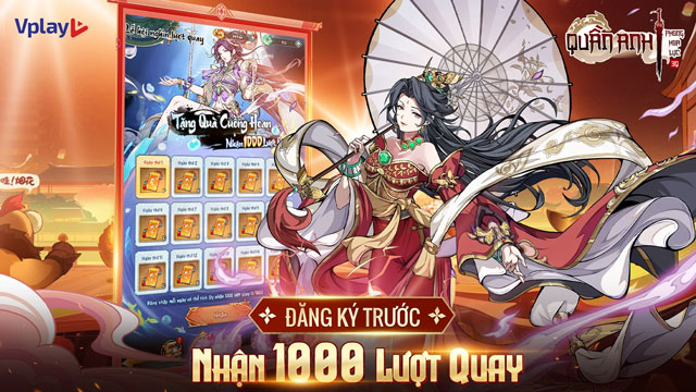 Người chơi được tặng 1000 lượt quay miễn phí