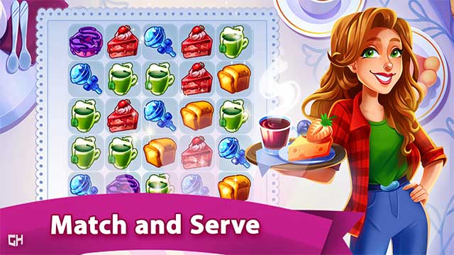 Chơi các level match-3 để thu thập sao