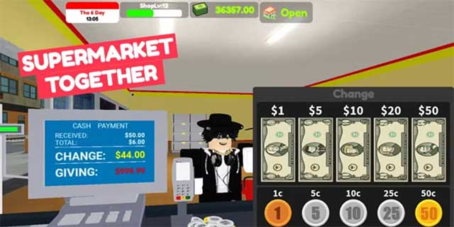 Supermarket Together là game mô phỏng quản lý siêu thị trên Roblox