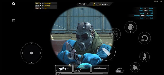 Bắn hạ từng mục tiêu để ghi điểm, tích lũy XP và leo rank