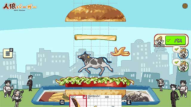 Jinro Burger là sự kết hợp độc đáo giữa lối chơi làm hamburger và Ma sói