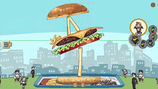 Mỗi nguyên liệu sẽ ảnh hưởng đến độ cân bằng của tháp hamburger 