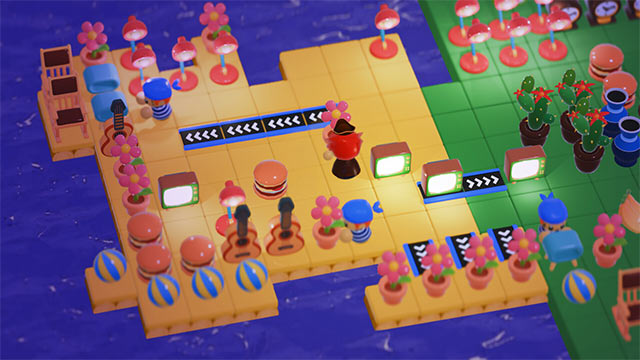 Liên tục mở rộng bè để chất thêm nhiều hàng hóa, thức ăn