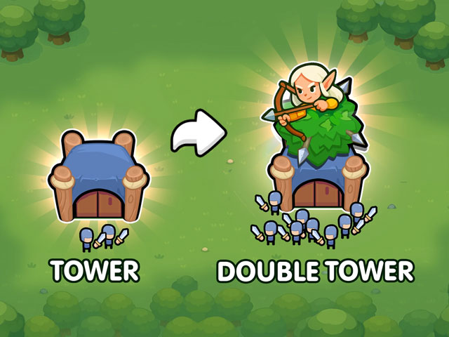 Có 10 loại tháp để mở khóa và lựa chọn sử dụng