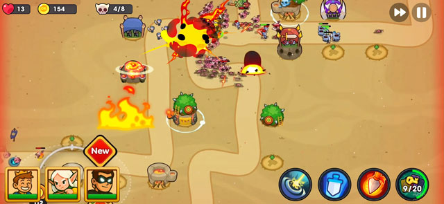 Game chiến thuật, xây dựng hai tòa tháp trên một ô duy nhất