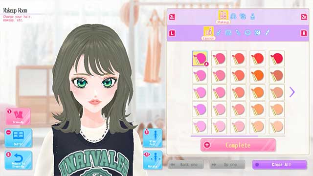 Tùy chỉnh diện mạo và lớp trang điểm của nhân vật theo ý thích