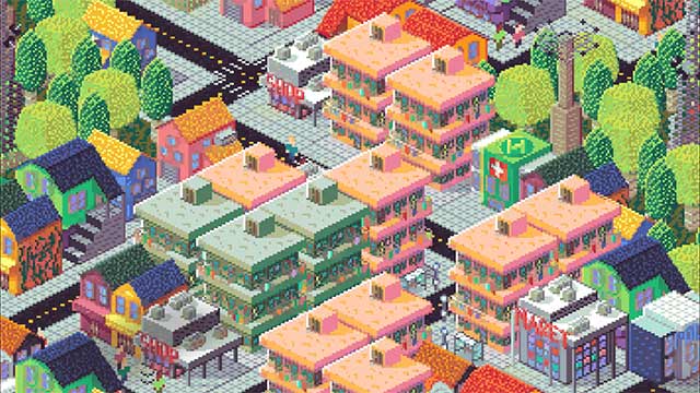 Xây thành phố bằng các công trình được sắp xếp logic theo quy tắc nhất định