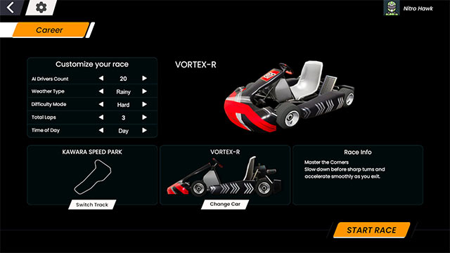 Nâng cấp xe đua và tùy chỉnh AI để có trải nghiệm tốc độ hoàn hảo