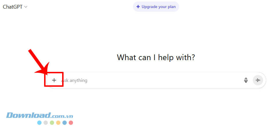 nhấn vào biểu tượng dấu “+”.