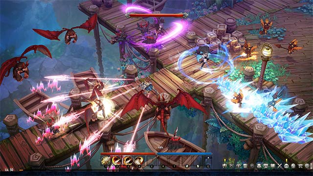 Hệ thống chiến đấu cường độ cao góc nhìn từ trên xuống