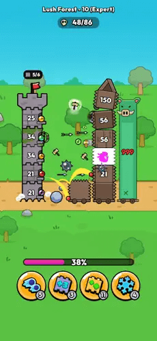 Lối chơi phòng thủ kết hợp giải đố xếp hình