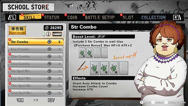 Tiền xu có thể dùng để mua các bản nâng cấp