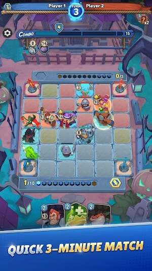 Các trận đấu diễn ra nhanh chóng trong 3 phút