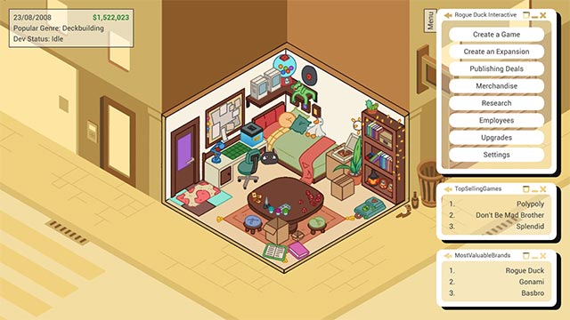 Tabletop Inc. là game kinh doanh trò chơi bàn cờ với bầu không khí ấm cúng, ít áp lực